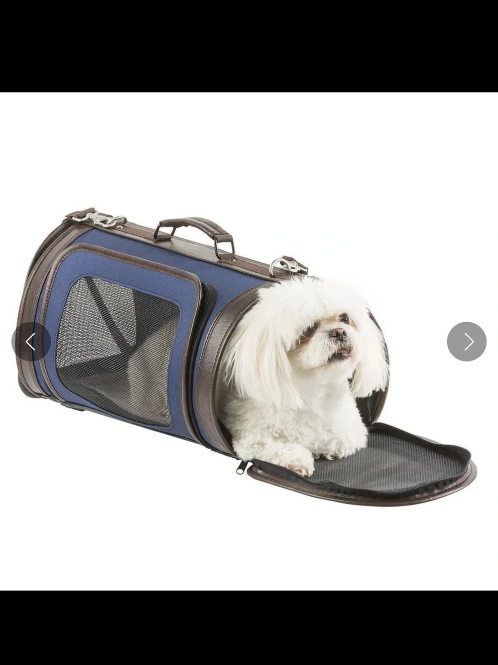 Petote Kelle Dog Carrier Navy - small